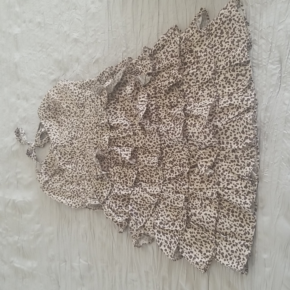 Majorelle Mini ruffle dress